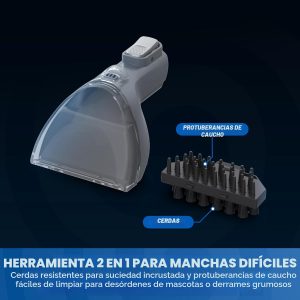 Vacmaster Máquina limpiadora portátil de alfombras y tapicería serie 400, succión de potencia de 15 Kpa con herramientas versátiles para mascotas, alfombras de área y sofás - SCB302 0101