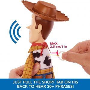 Mattel Disney Pixar Toy Story Talking Woody Action Figure & Accessory, Roundup Fun 12-inch Collectible with 30+ Sounds & Phrases