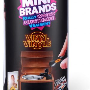 Mini Brands Mini Vinyls Capsule Series 1 by ZURU – Novelty Toy Capsule with 4 Vinyl Records and 1 Accessory, Compatible with Record Player for Teen and Adult Collectors