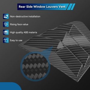AUTOXBERT Window Louvers for 9th Gen Honda Civic Sedan 2012 2013 2014 2015 Side Window Louvers Air Vent Scoop Shades Cover Blinds Trim Car Accessories