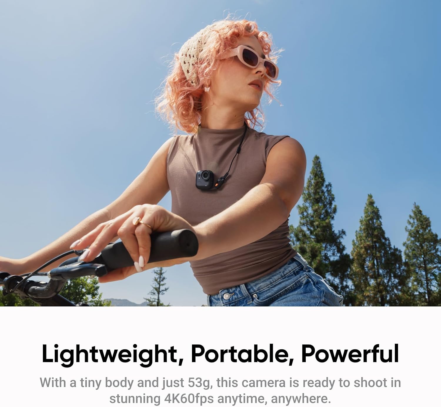 Insta360 GO Ultra Creator Bundle - Small 4K Vlogging Camera, Hands-Free, POV Cam, 1/1.28" Sensor, 53g Lightweight, 156° FOV, 200 Min Battery Life, Magnetic Wearable Action Camera for Sports, Vlog
