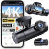 Vantrue New N4 Pro S 4K 3 Channel Dash Cam, Triple STARVIS 2 Dash Camera for Cars, 4K+1080P+2.5K Front and Rear Inside, HDR IR Night Vision, 24/7 Buffered Parking Mode, GPS, Wi-Fi, Support 1TB (RC18)