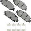 Pastillas de freno Akebono, ProACT, delanteras, compatibles con Honda 2013-2019, juego de 4