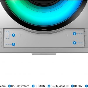 Samsung 49" Odyssey G93SC Series Curved Gaming Monitor, QD-OLED, 240Hz, 0.03ms, DQHD, G-Sync Compatible, FreeSync Premium Pro, Adjustable Stand