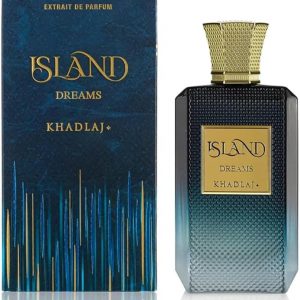 Khadlaj Island Dreams – Fragancia Frutal, Floral, Ambar, Almizclada – Extrait de Parfum de Larga Duración para Unisex, 3.4 Onzas