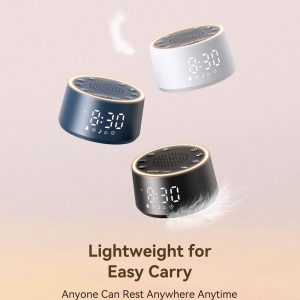 Dreamegg Sound Machine & Alarm Clock - White Noise Machine with 7 Wake-Up Sounds, 0-100% Dimmable, Night Light, Sound Machine for Sleeping, Office, Home, Travel Essentials Gift, Navy