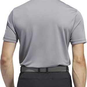 Adidas Mens Two-Color Stripe Polo Shirt