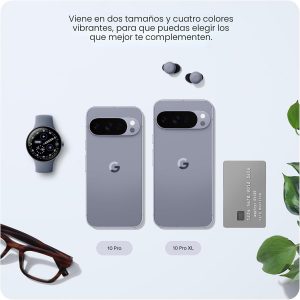 Google Pixel 10 Pro - Smartphone Android desbloqueado - Asistente Gemini AI, sistema de cámara trasera triple, batería de carga rápida de más de 24 horas y pantalla Super Actua de 6.3 pulgadas