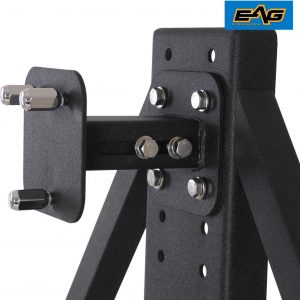 EAG Classic Rear Bumper with Tire Carrier Black Textured Fit for 87-06 Wrangler TJ YJ