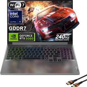 Lenovo Legion 5i - Laptop para juegos de 16 pulgadas - Intel Core Ultra 9 275HX - GeForce RTX 5060 - WQXGA (2560 x 1600) - Windows 11 Home-W/cable HDMI (32 GB de RAM | SSD PCIe de 1 TB)