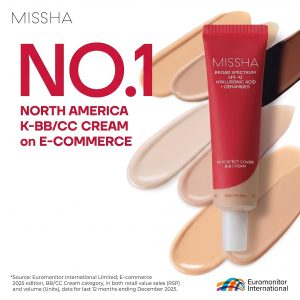 MISSHA M Perfect Cover BB Cream No.29 Caramel Beige - Medium/Tan with Warm Undertone SPF 42 PA+++ 1.69 Fl Oz - Tinted Moisturizer for face with SPF