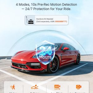 Vantrue Nueva cámara de tablero N4S de 3 canales, STARVIS 2 visión nocturna, cámara interior delantera trasera para automóviles, doble canal delantero y trasero, tecnología PlatePix™, modo de estacionamiento, Wi-Fi, GPS, IPS de 2 pulgadas, soporte de 1 TB (RC18)