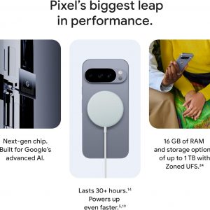 Google Pixel 10 Pro - Smartphone Android desbloqueado - Asistente de IA Gemini, sistema de cámara trasera triple, batería de carga rápida de más de 24 horas y pantalla Super Actua de 6.3 pulgadas