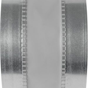 Vent Systems 10" Inch Flexible Vibration-Reducing Female Fit Duct Connector – Galvanized Steel HVAC Ducting for Joining Two Male Duct Fittings – Dust Collection Fittings Inline Noise-Reducing Coupler