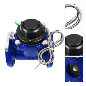 3 '' Woltmann Helix Medidor de agua Salida de pulso Medidor de agua desmontable, hierro fundido resistente, metro cúbico