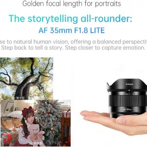7artisans AF 35mm F1.8 E, AF 35mm f/1.8 APS-C Lens for E Mount Lens, STM Auto Focus Prime Lens with Eye Detection, for Portrait, Street, and Environmental Photography