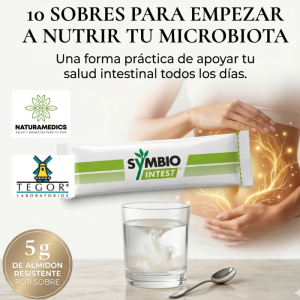 🌾 Prebiótico Avanzado SymbioIntest® Pack de 10 Sobres(Digestión · Desinflamación · Regeneración · Mucosa Intestinal)⭐ Innovadora fórmula de prebiótico puro rica en fibra dietética soluble, diseñada especialmente para nutrir el colon de forma selectiva y estabilizar la microbiota.