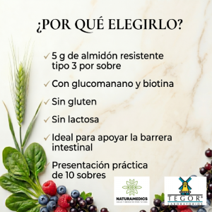 🌾 Prebiótico Avanzado SymbioIntest® Pack de 10 Sobres(Digestión · Desinflamación · Regeneración · Mucosa Intestinal)⭐ Innovadora fórmula de prebiótico puro rica en fibra dietética soluble, diseñada especialmente para nutrir el colon de forma selectiva y estabilizar la microbiota.
