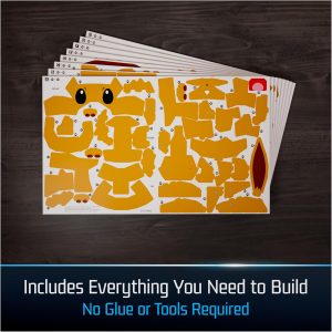 4D Build, Pokémon Eevee 3D Model Kit, Pokémon Figure, Desk Décor, 238 Pieces, for Ages 12 & Up
