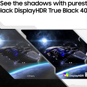 Samsung 49" Odyssey G93SC Series Curved Gaming Monitor, QD-OLED, 240Hz, 0.03ms, DQHD, G-Sync Compatible, FreeSync Premium Pro, Adjustable Stand