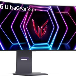 LG 39GS95QE Ultragear OLED Curved Gaming Monitor 39-Inch WQHD 800R 240Hz 0.03ms DisplayHDR True Black 400 AMD FreeSync Premium Pro NVIDIA G-Sync HDMI 2.1 DisplayPort Tilt/Height/Swivel Stand - Black