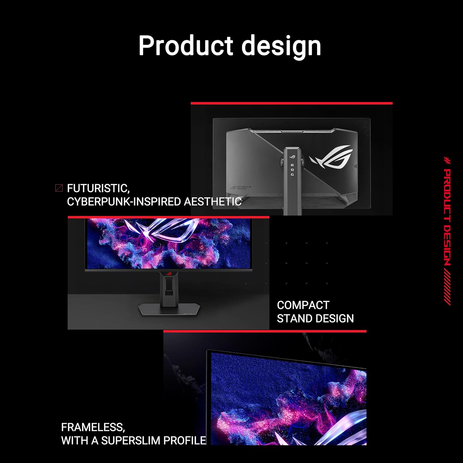 ROG Strix XG27AQDMES Gaming Monitor (27 Inch (26.5 Inch Visible) 1440p QD-OLED, 240 Hz, 0.03ms, Neo Proximity Sensor, ASUS OLED Care Pro, G-SYNC Compatible, 99% DCI-P3, DisplayWidget Center)