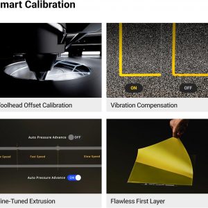 Snapmaker Impresora 3D U1 multicolor, 4 cabezales de herramientas con cambio de herramienta de 5 segundos, impresión multicolor con 5 veces más velocidad y 5 veces menos residuos, calibración