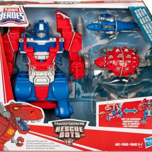 Transformers Rescue Bots Knight Watch Optimus Prime, Playskool Heroes Action Figure Toy (Amazon Exclusive)