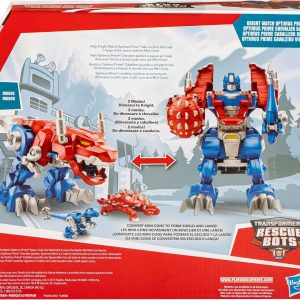 Transformers Rescue Bots Knight Watch Optimus Prime, Playskool Heroes Action Figure Toy (Amazon Exclusive)