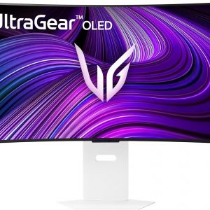 LG 39GX90SA-W 39-inch Ultragear WQHD (3440 x 1440) OLED Curved Gaming Monitor 240Hz, 1ms, NVIDIA G-Sync Compatible, AMD FreeSync Premium, VESA DisplayHDR True Black 400, webOS, USB Type-C, White