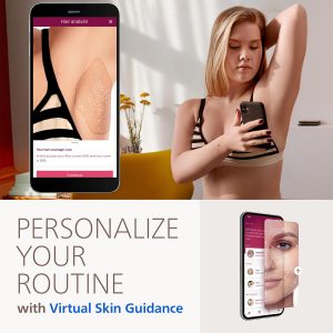 Philips Lumea IPL - Depilación láser tipo salón para mujeres, dispositivo permanente de reducción de vello en casa para cara y cuerpo, seguro e indoloro para cara, bikini, cuerpo, 5 ajustes y sensores de piel, BRI984/03