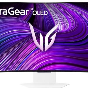 LG 39GX90SA-W 39-inch Ultragear WQHD (3440 x 1440) OLED Curved Gaming Monitor 240Hz, 1ms, NVIDIA G-Sync Compatible, AMD FreeSync Premium, VESA DisplayHDR True Black 400, webOS, USB Type-C, White