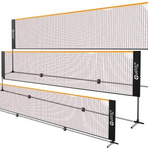 Portable Tennis Net,Stainless Steel Poles Badminton Net Set Adjustable Height Nylon Net with Carry Bag, for Kids Volleyball, Pickleball,Soccer, Indoor, Outdoor Court, Backyard, Beach, Driveway