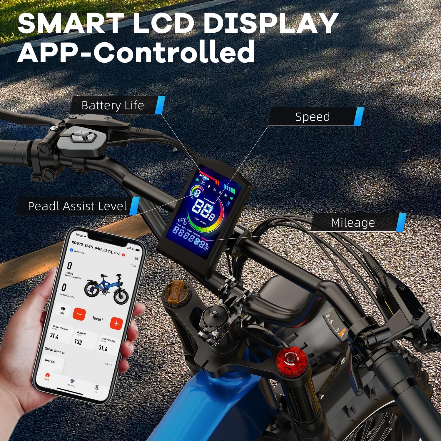 EUYBIKE 3000W/2000W Peak Motor Foldable Electric Bike for Adults, 35MPH 120+Miles, 48V/52V 30Ah/35Ah E Bike, 20" Fat Tire All-Terrain Ebike, Hydraulic Brake, 8-Speed, Magnesium Alloy, Full Suspension