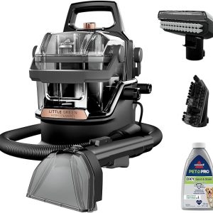 BISSELL Little Green HydroSteam 3618 - Limpiador portátil multiusos de alfombras y tapicería, para automóviles y autos