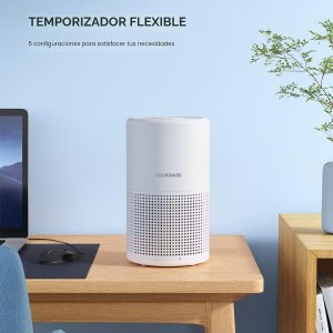 Purificadores de aire para recámara, FULMINARE filtro de aire HEPA H13, limpiador de aire silencioso con luz nocturna, purificador de aire pequeño portátil para casa, oficina, sala de estar