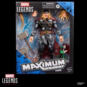 Marvel Legends Maximum Series Thor, Figura de acción coleccionable de Thor Comics de lujo de 6 pulgadas; articulación para poses poderosas; accesorios aptos para un dios del trueno
