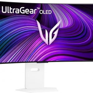 LG 39GX90SA-W 39-inch Ultragear WQHD (3440 x 1440) OLED Curved Gaming Monitor 240Hz, 1ms, NVIDIA G-Sync Compatible, AMD FreeSync Premium, VESA DisplayHDR True Black 400, webOS, USB Type-C, White