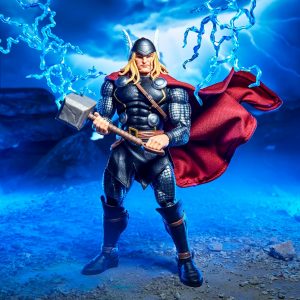 Marvel Legends Maximum Series Thor, Figura de acción coleccionable de Thor Comics de lujo de 6 pulgadas; articulación para poses poderosas; accesorios aptos para un dios del trueno