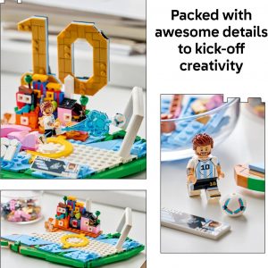 LEGO Editions Lionel Messi – Collector's Set Co-Pack - Building Toy for Kids - Soccer Collectible - Sports Décor for Boys & Girls, Ages 12+ - Gift Idea for Soccer Fans - 66818