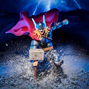 Marvel Legends Maximum Series Thor, Figura de acción coleccionable de Thor Comics de lujo de 6 pulgadas; articulación para poses poderosas; accesorios aptos para un dios del trueno