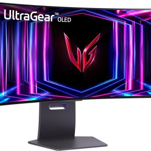 LG 34GS95QE 34-inch Ultragear OLED Curved Gaming Monitor WQHD 1440p 800R 240Hz 0.03ms AMD FreeSync Premium Pro NVIDIA G-Sync HDMI 2.1 DisplayPort Tilt/Height/Swivel Stand Black