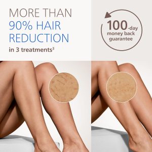 Philips Lumea IPL - Depilación láser tipo salón para mujeres, dispositivo permanente de reducción de vello en casa para cara y cuerpo, seguro e indoloro para cara, bikini, cuerpo, 5 ajustes y sensores de piel, BRI984/03
