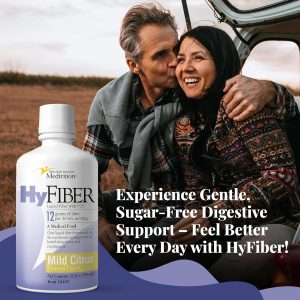 Medtrition HyFiber Daily Liquid Fiber for Regularity and Soft Stools, 12 Grams Soluble Fiber, 32 fl oz 4 Pack