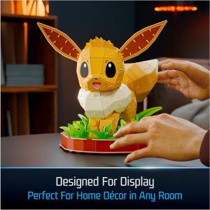 4D Build, Pokémon Eevee 3D Model Kit, Pokémon Figure, Desk Décor, 238 Pieces, for Ages 12 & Up