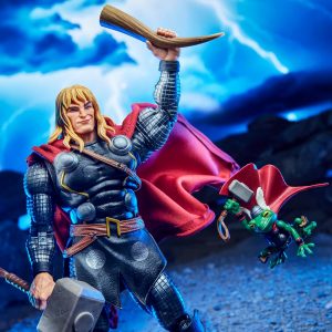 Marvel Legends Maximum Series Thor, Figura de acción coleccionable de Thor Comics de lujo de 6 pulgadas; articulación para poses poderosas; accesorios aptos para un dios del trueno