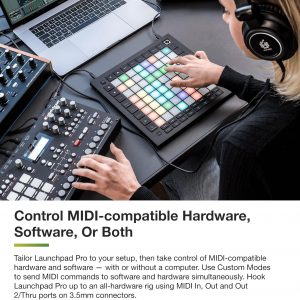 Novation Launchpad Pro MK3, MIDI 64-Grid Controller and Sequencer for Ableton Live, Logic Pro and Hardware, 64 Sensitive RGB Pads, Dynamic Note Playing, Chord and Scale Modes