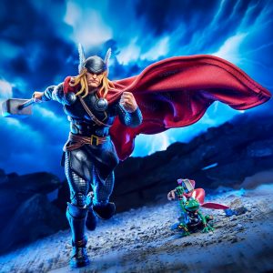 Marvel Legends Maximum Series Thor, Figura de acción coleccionable de Thor Comics de lujo de 6 pulgadas; articulación para poses poderosas; accesorios aptos para un dios del trueno