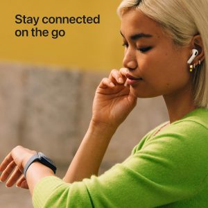 Apple Watch SE 3 [GPS 44mm] Smartwatch with Starlight Aluminum Case with Starlight Sport Band - M/L. Fitness and Sleep Trackers, Heart Rate Monitor, Always-On Display, Water Resistant