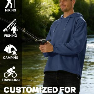 UIQUR Chaqueta impermeable para hombre, rompevientos, ciclismo, correr, senderismo, golf, viajes, capucha, ligera, plegable